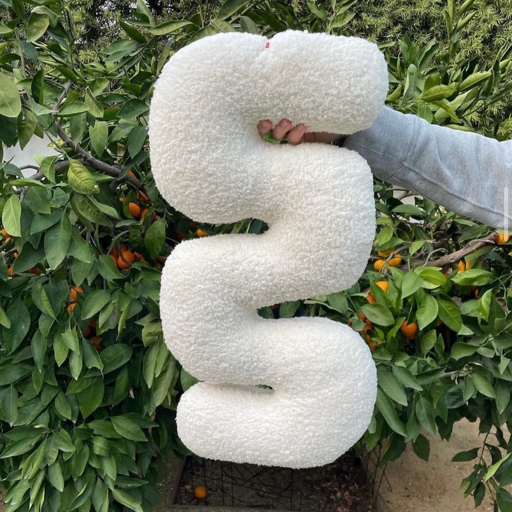 Rose Greenberg Cloud Fleece Squiggle Pillow
